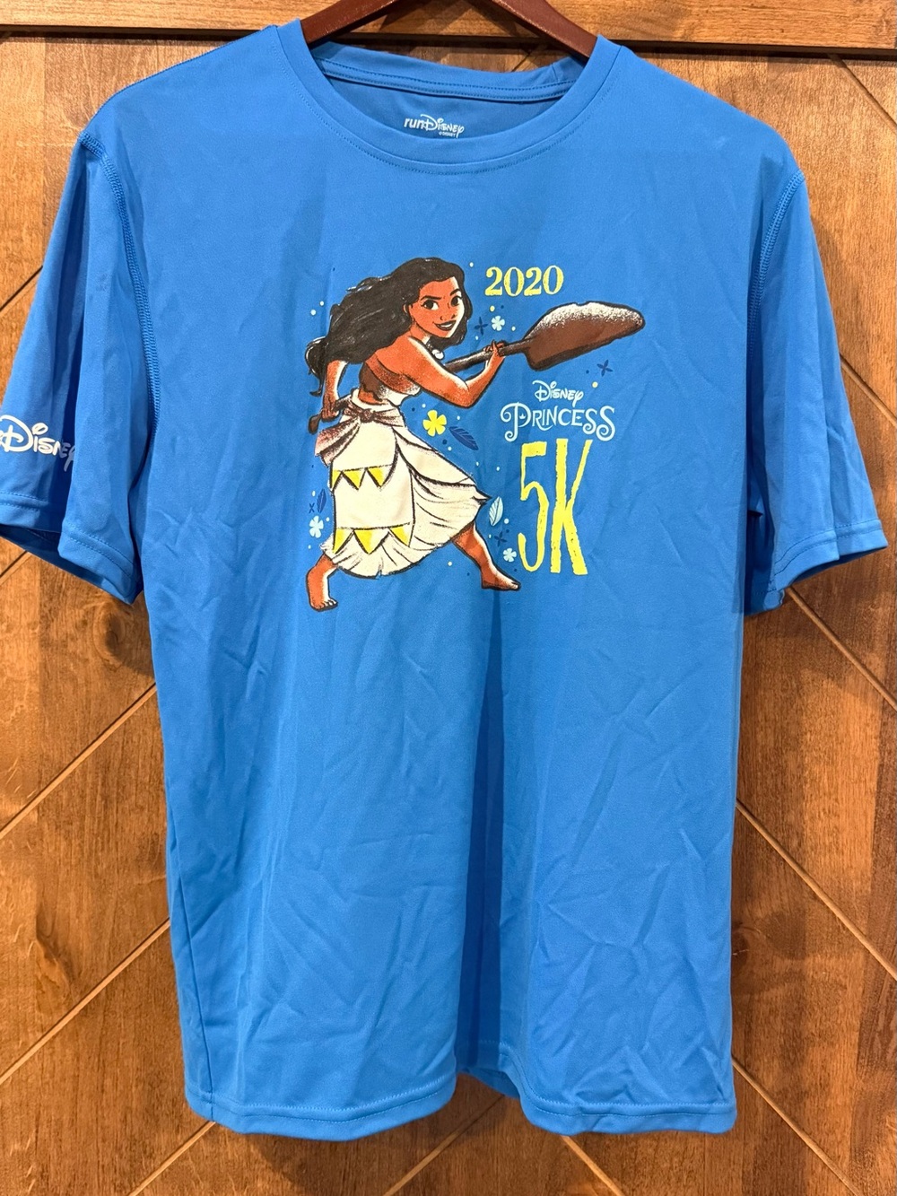 Disney Blue Moana Princess 5K Swim Rashguard Tee